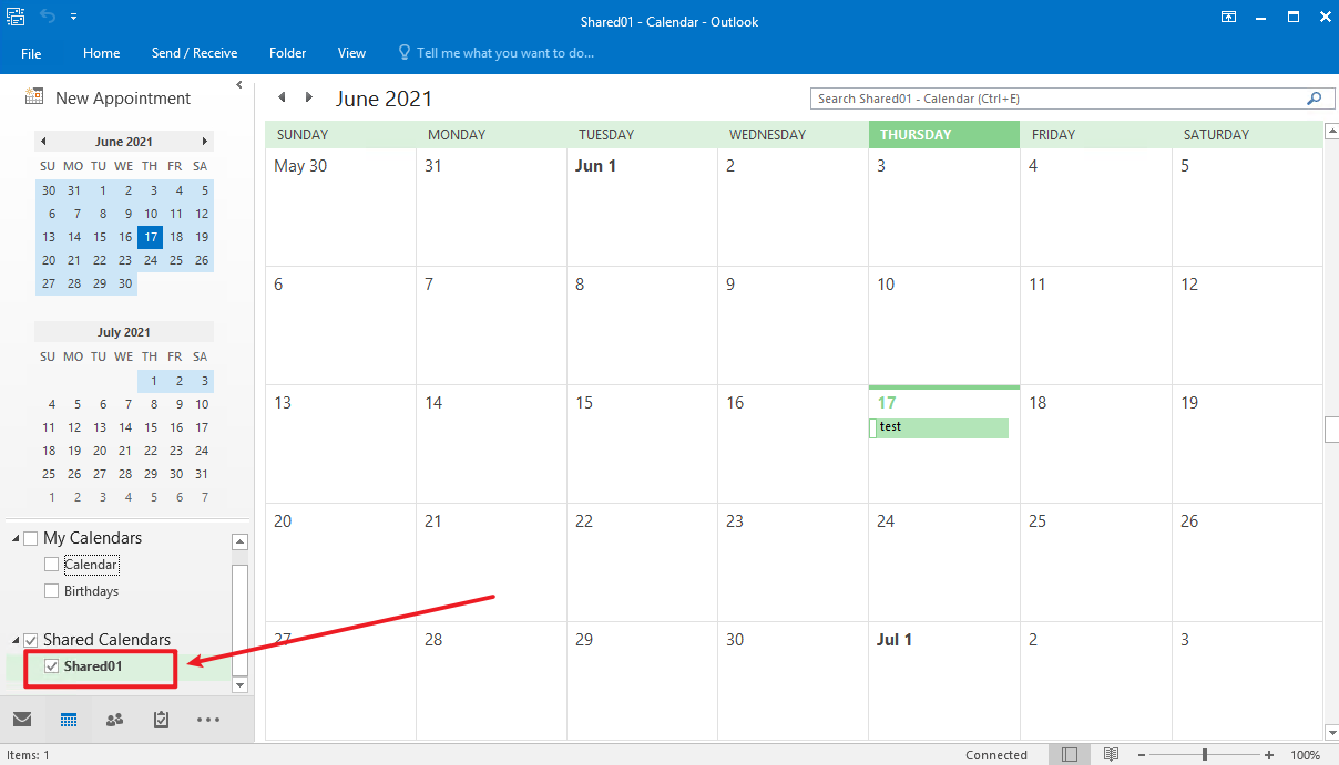 Compnay wide shared Outlook calendar - Microsoft Q&A