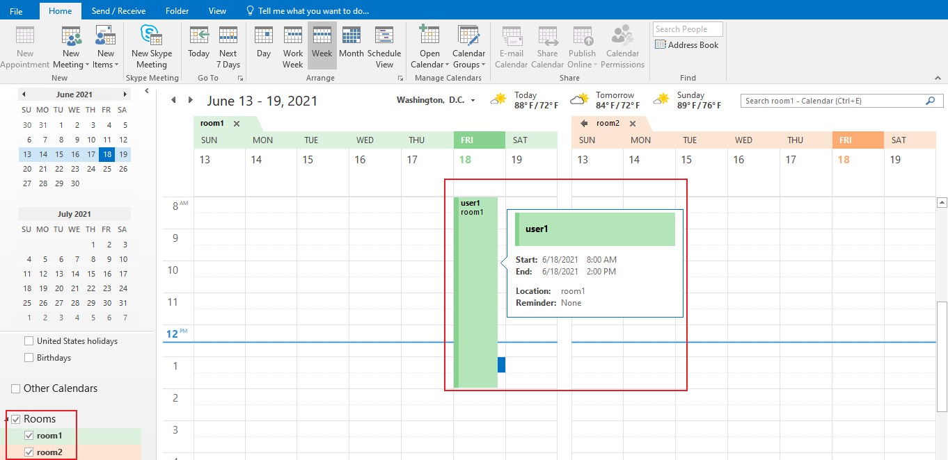 Report of meeting room availability microsoft q a
