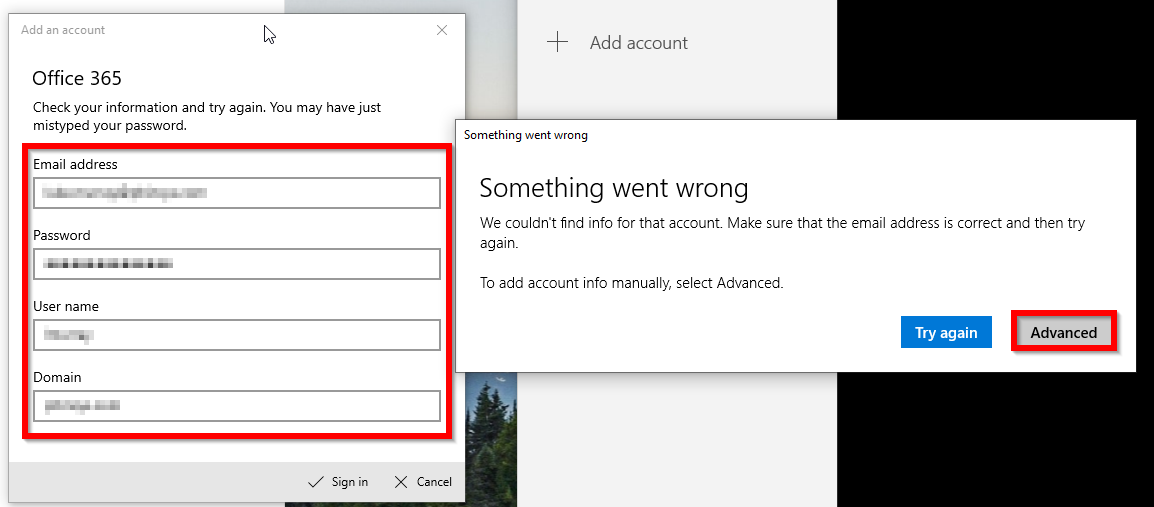 Update your Mail and Calendar apps to use this type of account - Microsoft  Support