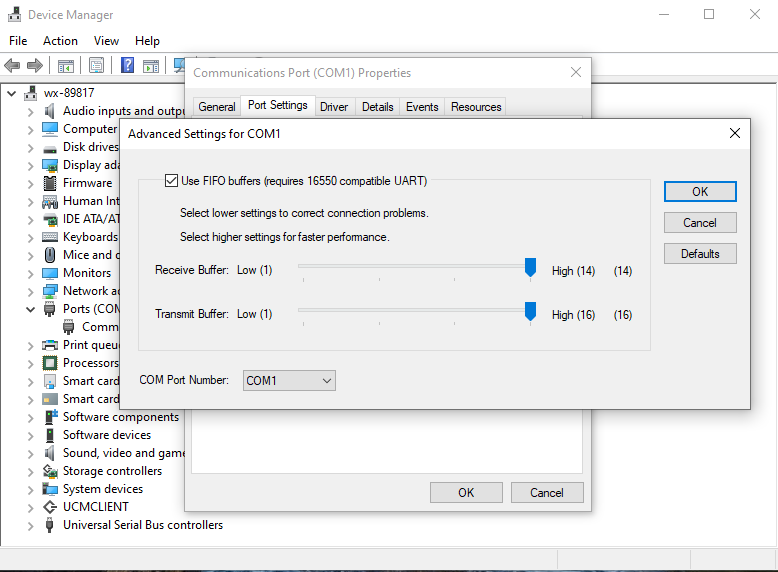 static com port assignment