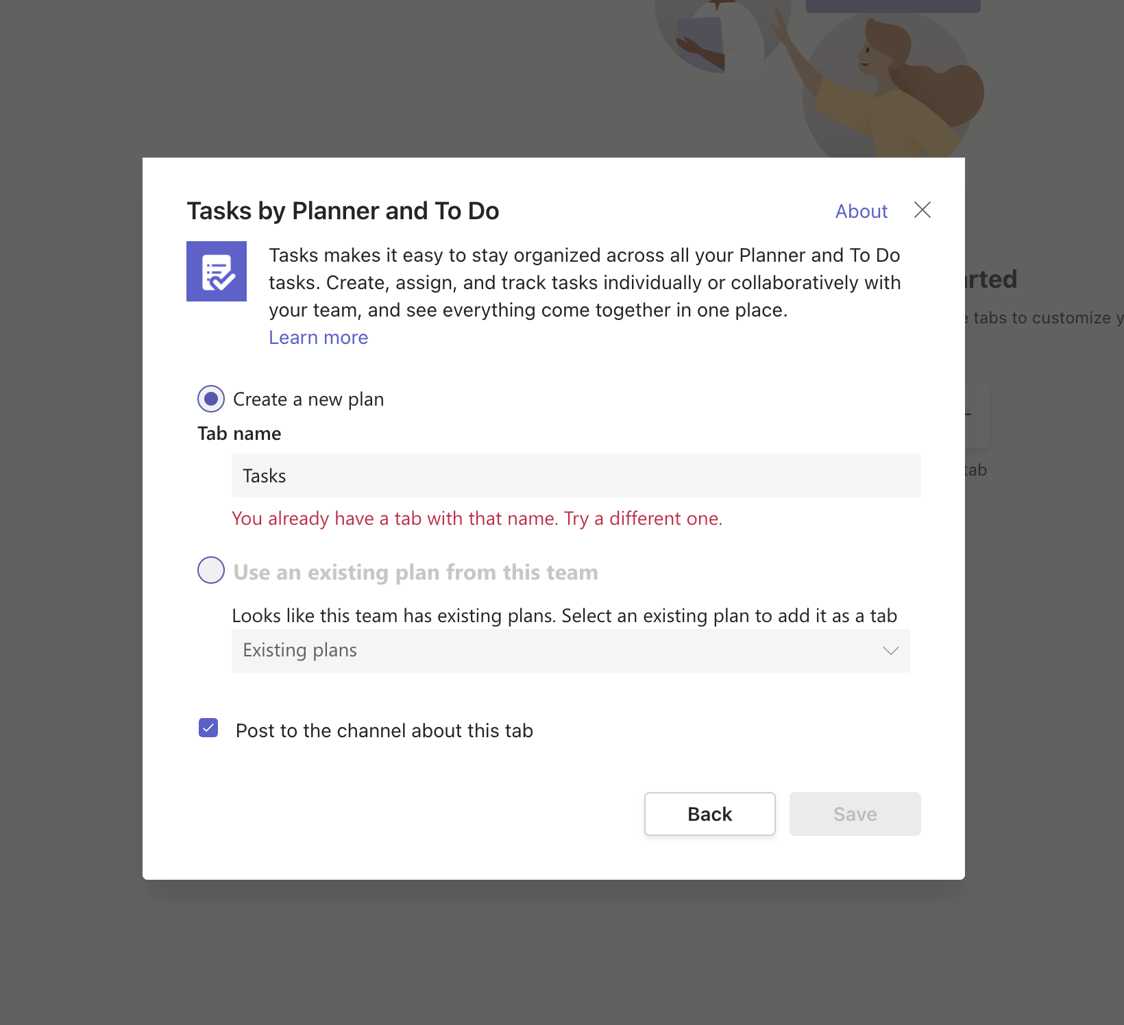 Teams app "Tasks by Planner and To Do" not working in shared channels ...