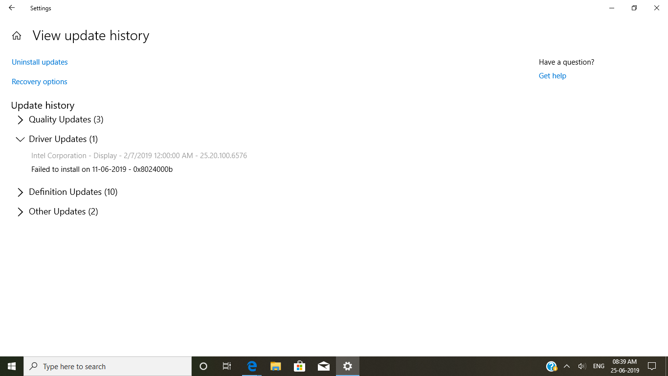 Quality updates failed.... - Microsoft Q&A