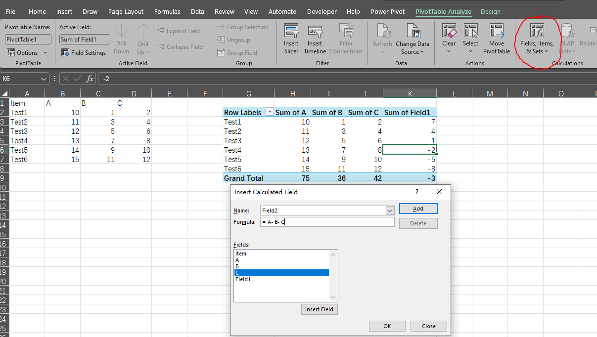 How do i, in a pivot table when i have three column labels, do a new ...