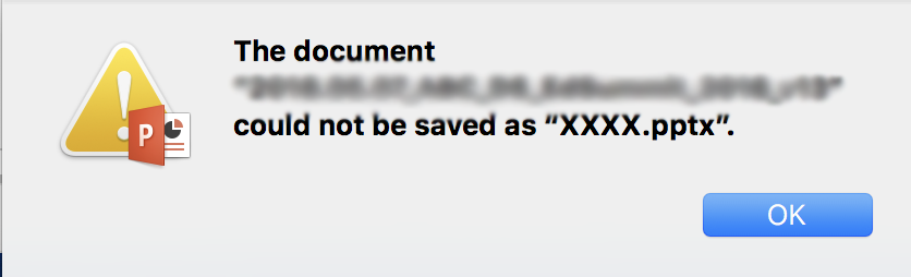 Error message when inserting images and saving file under a different ...