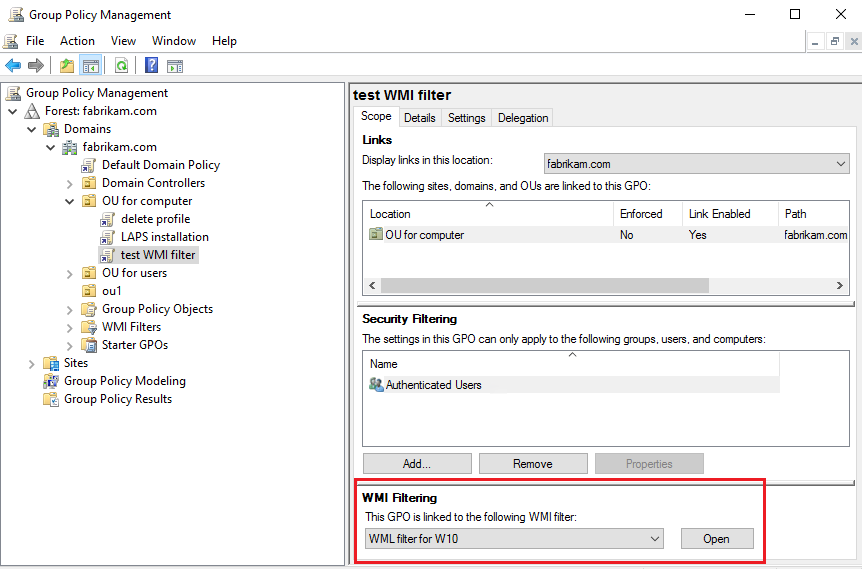 WMI Filter Help For Group Policy Processing Microsoft Q&A