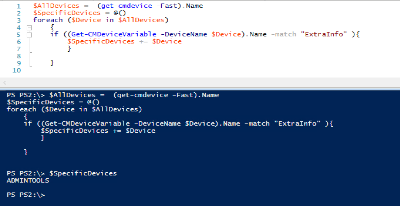 SCCM - How to Check for variable assigned to the Client machines ...