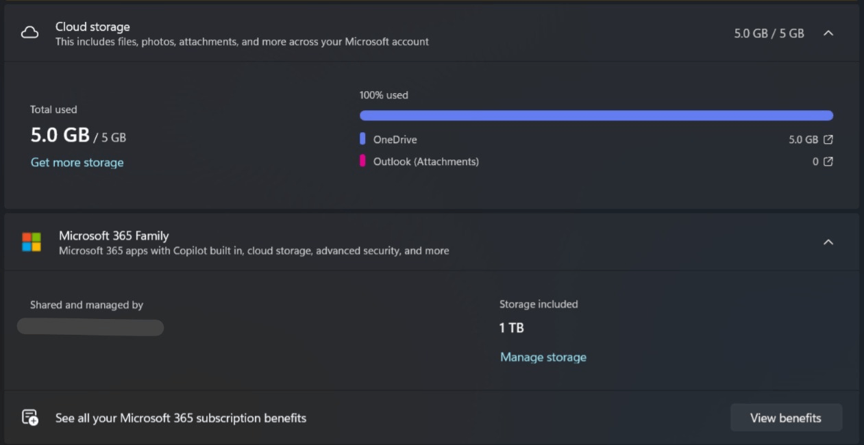OneDrive storage not increasing after buying subscription - Microsoft Q&A