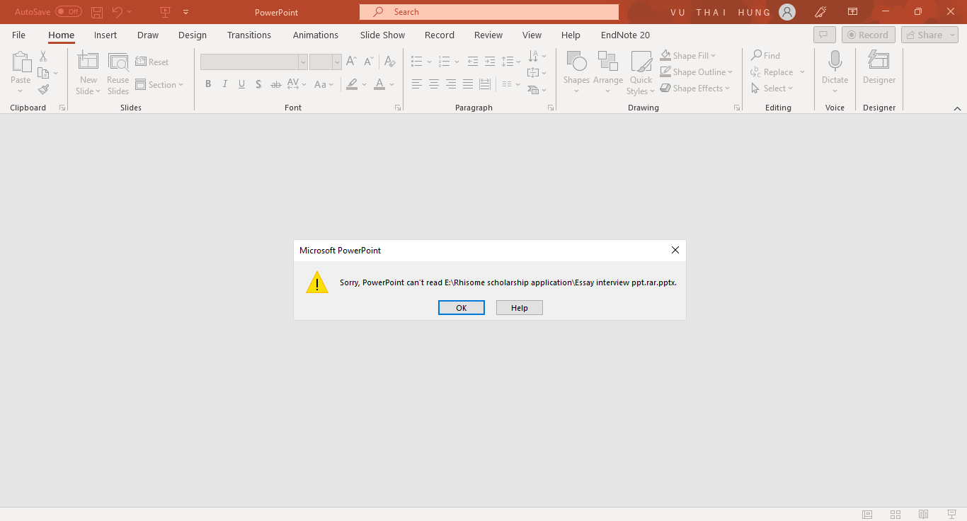 Sorry, PowerPoint can't read ... ppt file - Microsoft Q&A