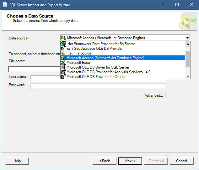 What is the easiest way to import Access database files (.accdb) into ...