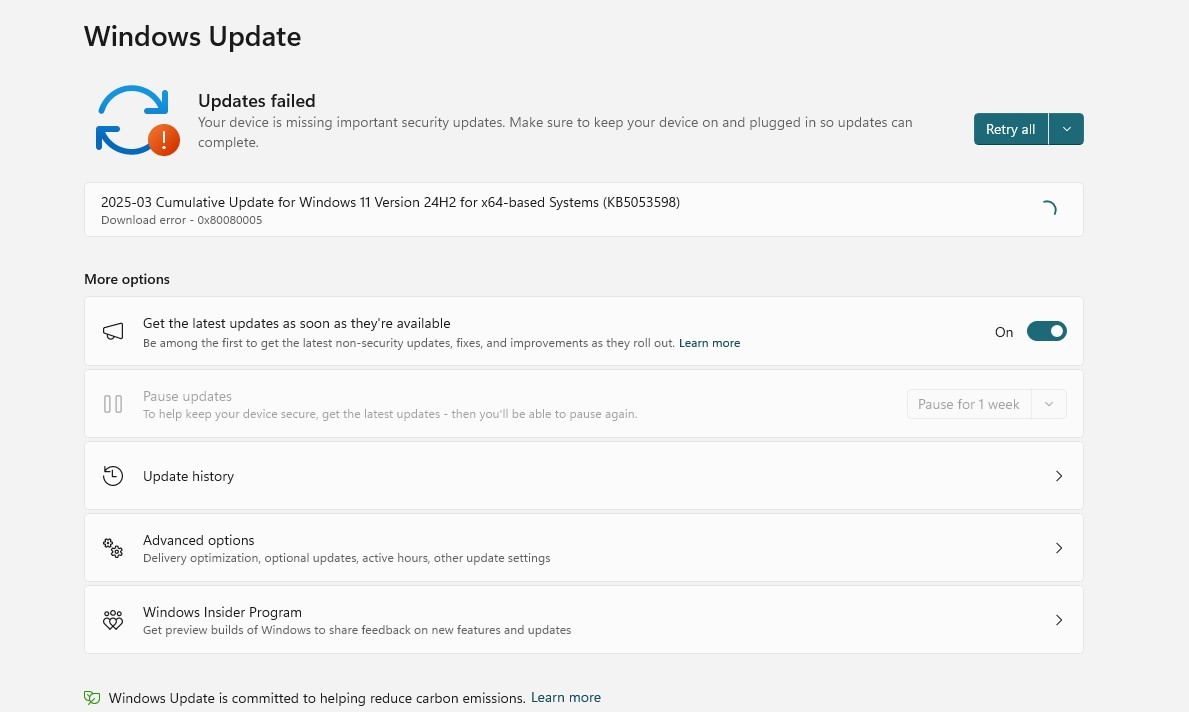cannot update device - Microsoft Q&A
