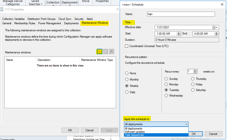 Associated Time Install Deploy a TS at a scheduled time. even being available. - Microsoft Q&A
