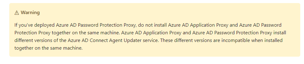 Can Application proxy coexist on an AD Connect server? - Microsoft Q&A