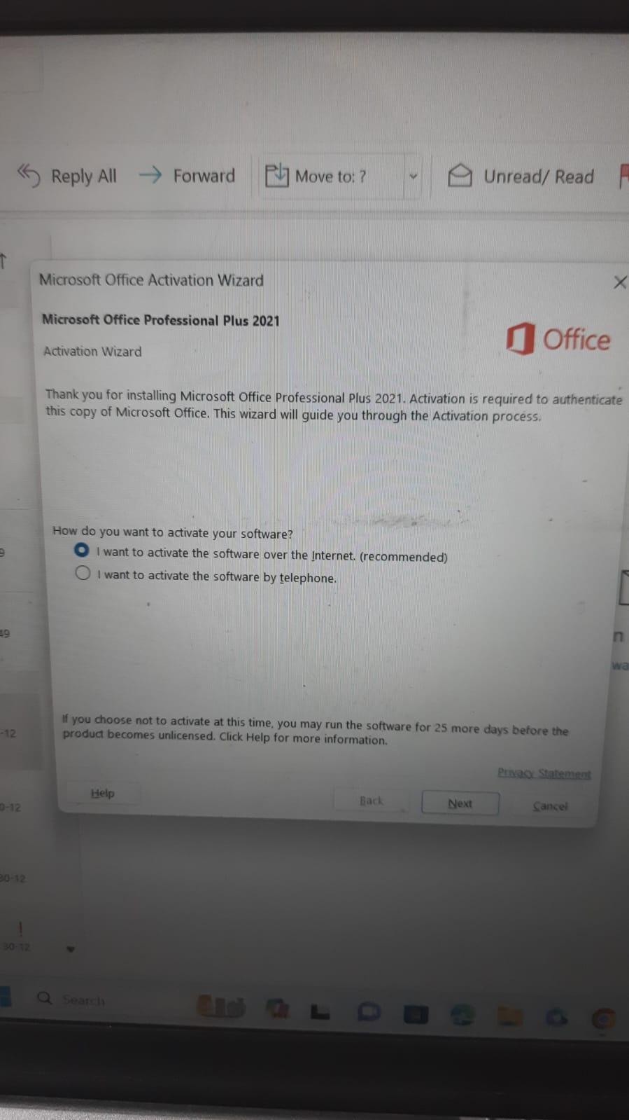 Activating Office 2021 Pro - Microsoft Q&A