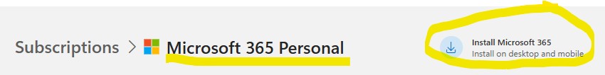 Personal vs 365