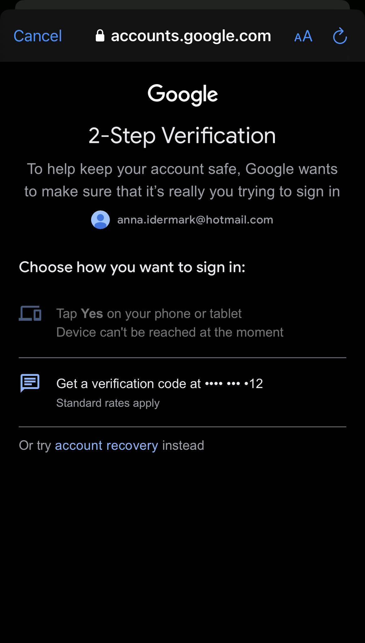 Can't log in on new phone - Microsoft Q&A
