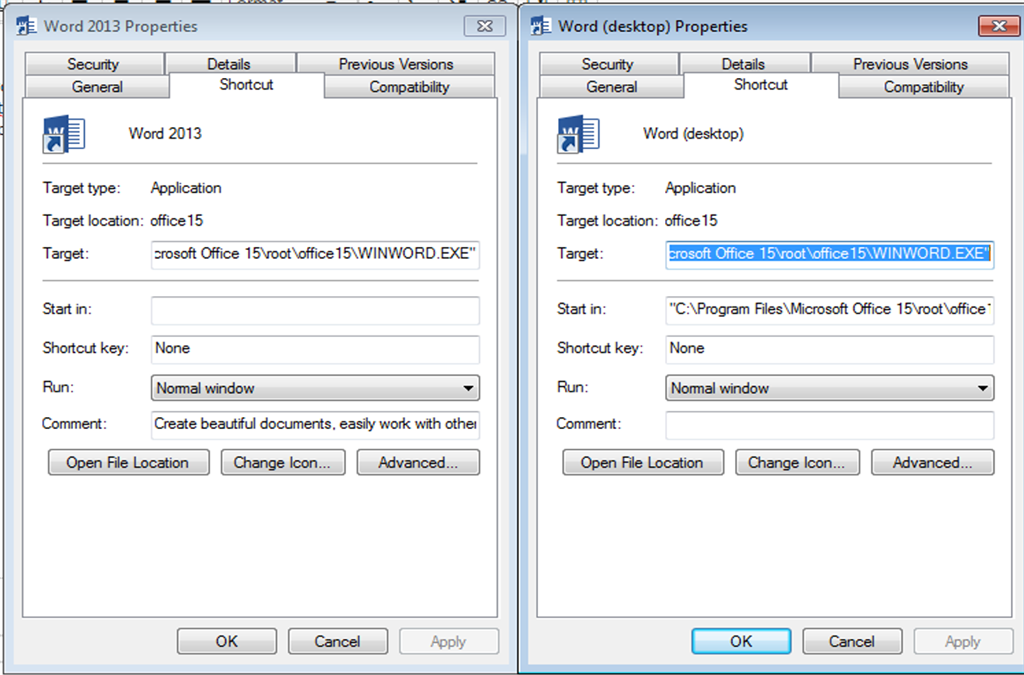 Word (Desktop) vs Word 2013 - Microsoft Q&A