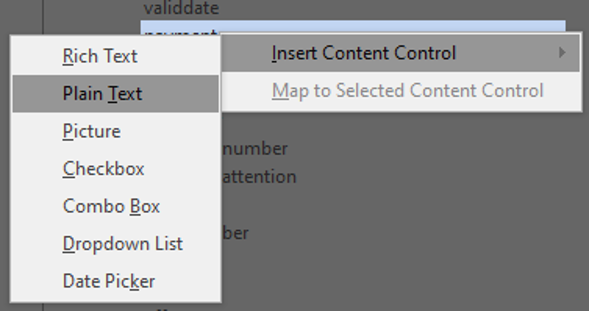 Word, Content Controls mapped to xml, How to use different font styles ...