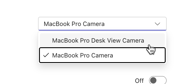 change camera