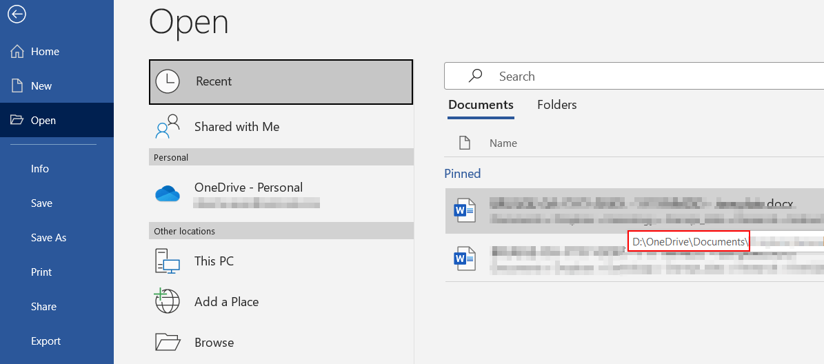 Why are the files in the recent lists always opening the cloud version ...
