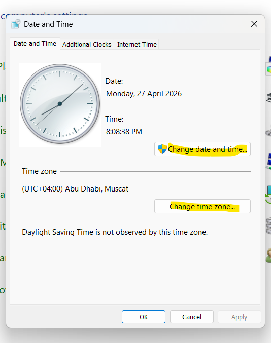 How to change automatic clock settings when in a new timezone ...