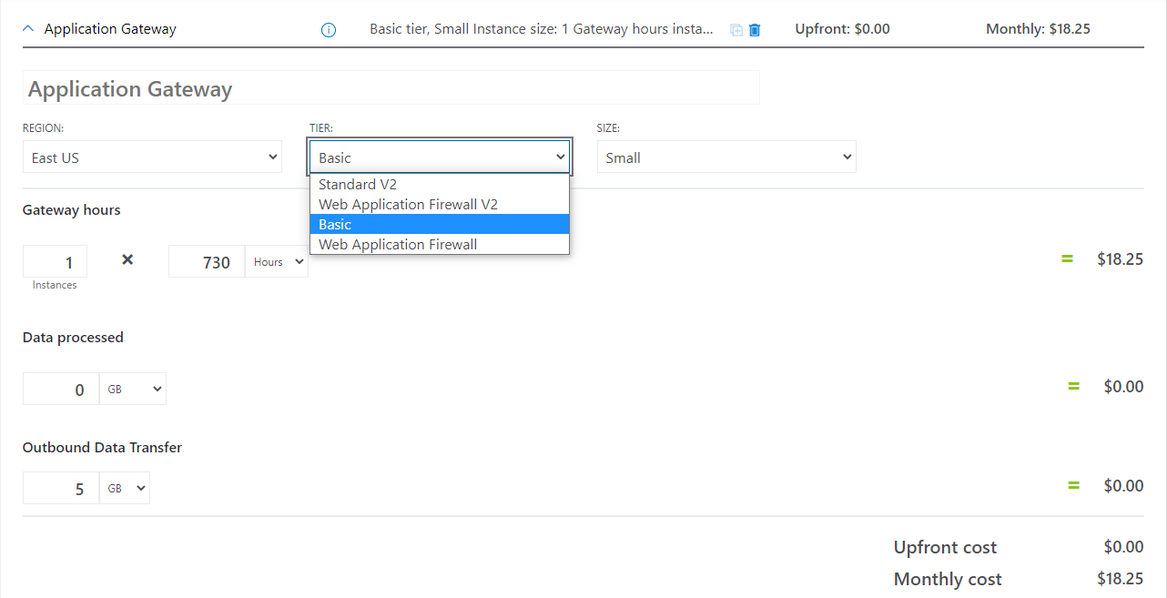 application gateway basic sku & standard sku Microsoft Q&A