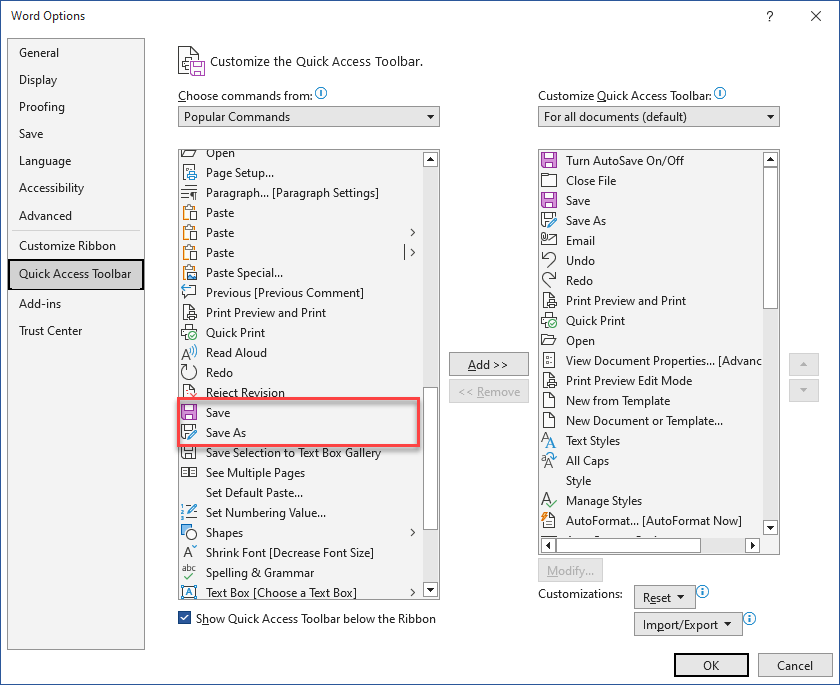Go back to the old save/save-as dialog - Microsoft Q&A