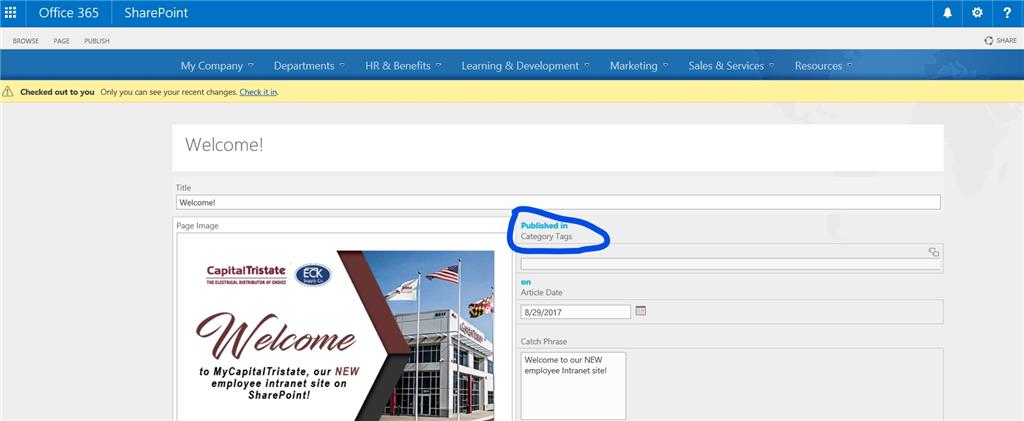 Office 365 SharePoint: How to Edit a label/text that is not shown on ...