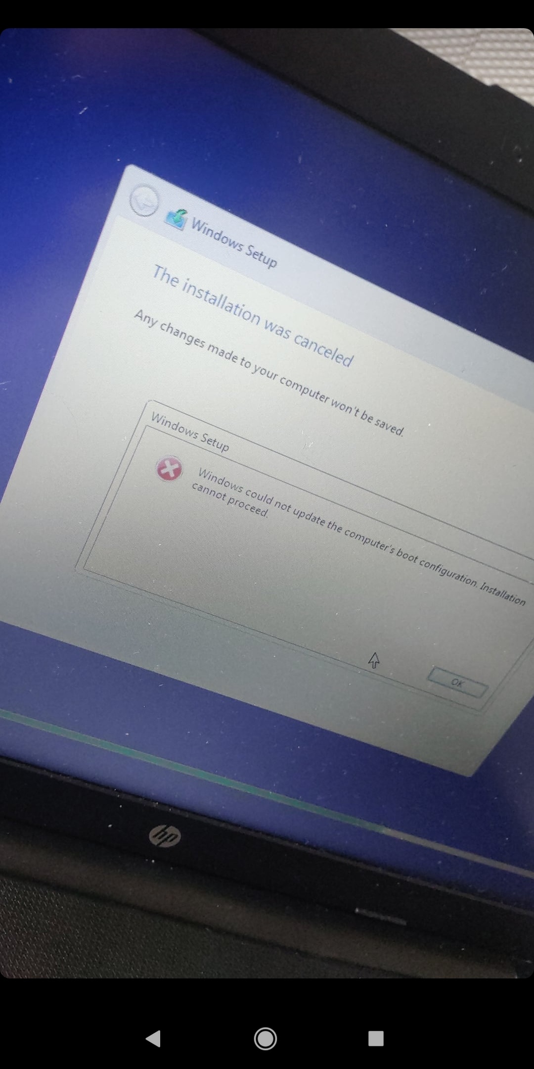 Cannot install Windows. - Microsoft Q&A