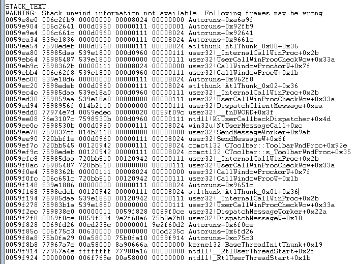 Compare scan in Autoruns 14.0 bugged + crash - Microsoft Q&A