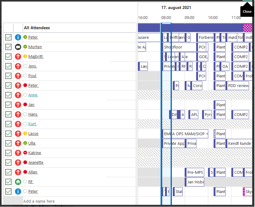 Office Outlook 365 Greyed out participant detail. Microsoft Q&A