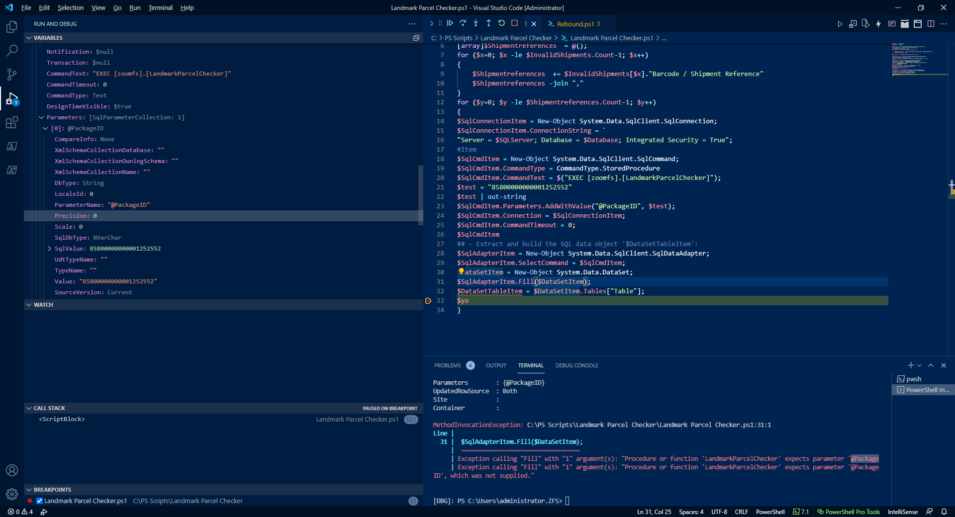 passing-paramater-to-sql-server-stored-procedure-using-powershell