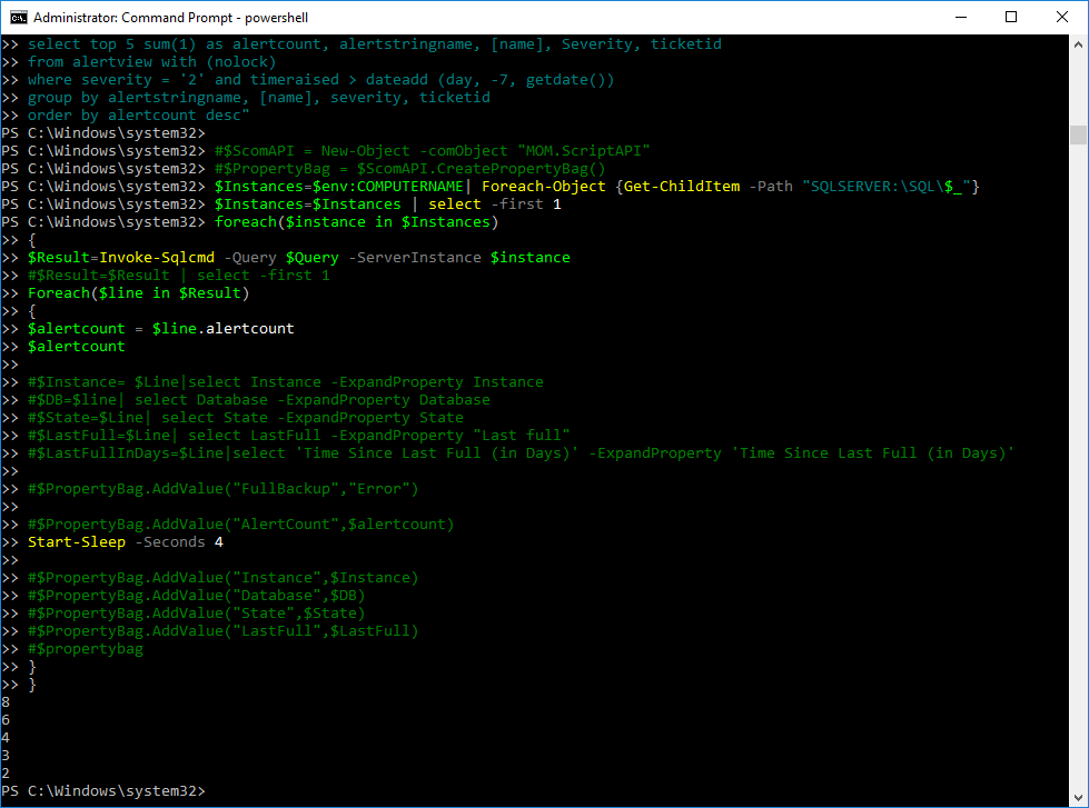 SQL query with several databases as output using a monitor - Microsoft Q&A