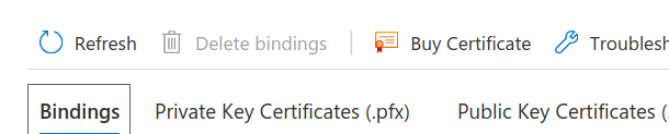 I can't assign my SSL certificate to my app service - Microsoft Q&A