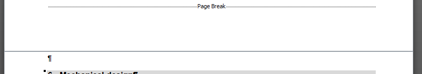 Page break format issue - Microsoft Q&A