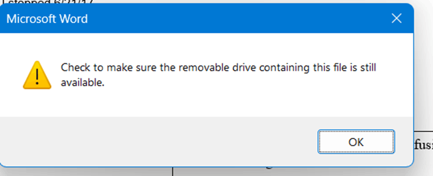 Error message about removable disk keeps popping up - Microsoft Q&A
