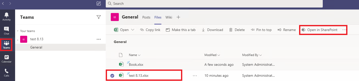 Trying to connect to a Microsoft Teams shared file via excel ...