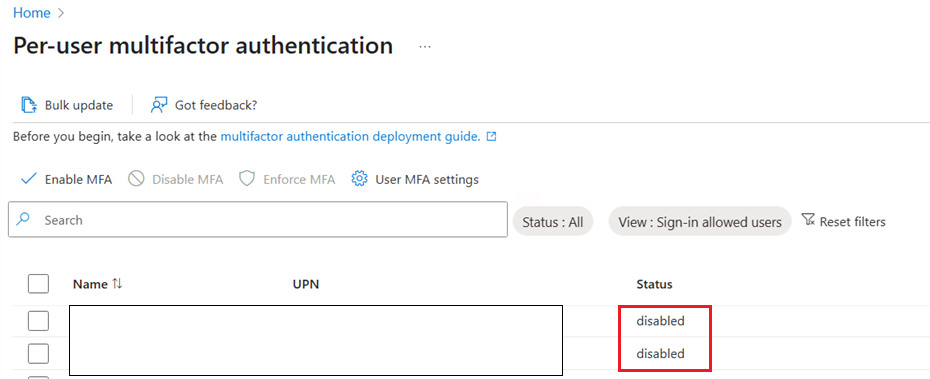 How to Disable MFA in Microsoft Entra account using admin credentials ...