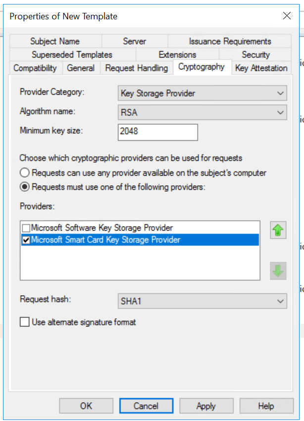 MERGE documents グリーン Microsoft Smart Card Key Storage Provider - Microsoft Q&A