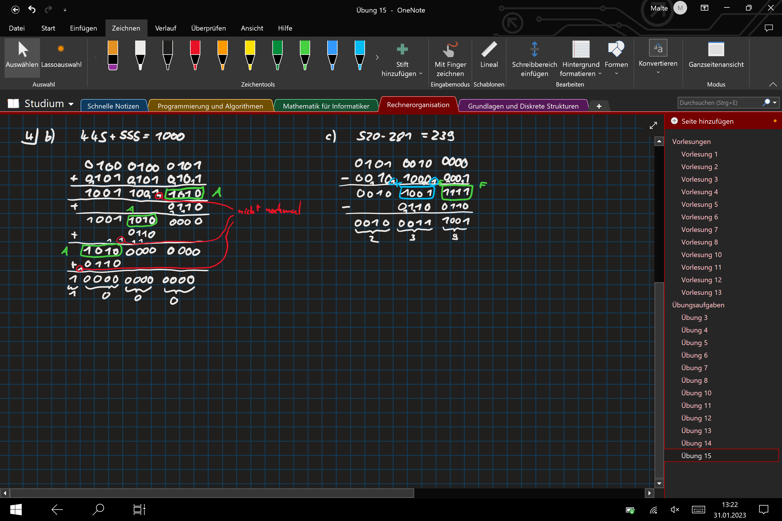 OneNote shape colors don't invert when drawn in darkmode and then ...
