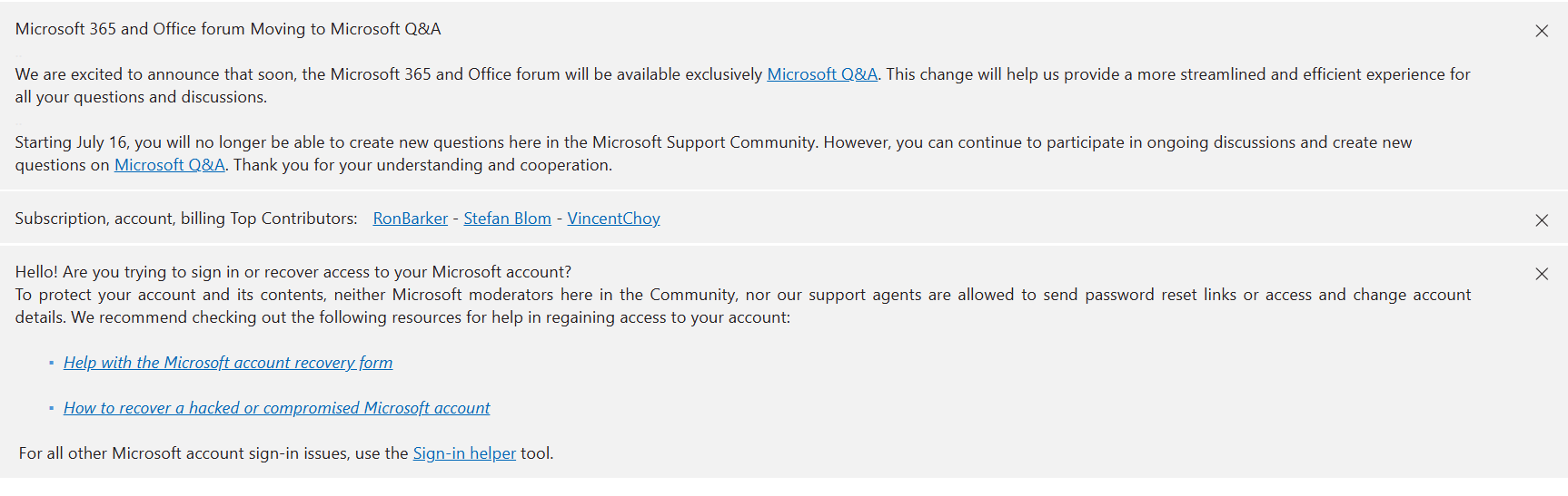 Is Microsoft Q&A broken or just not live yet? - Microsoft Q&A