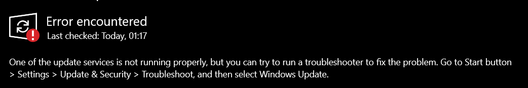 Windows Update Not Working - Microsoft Q&A