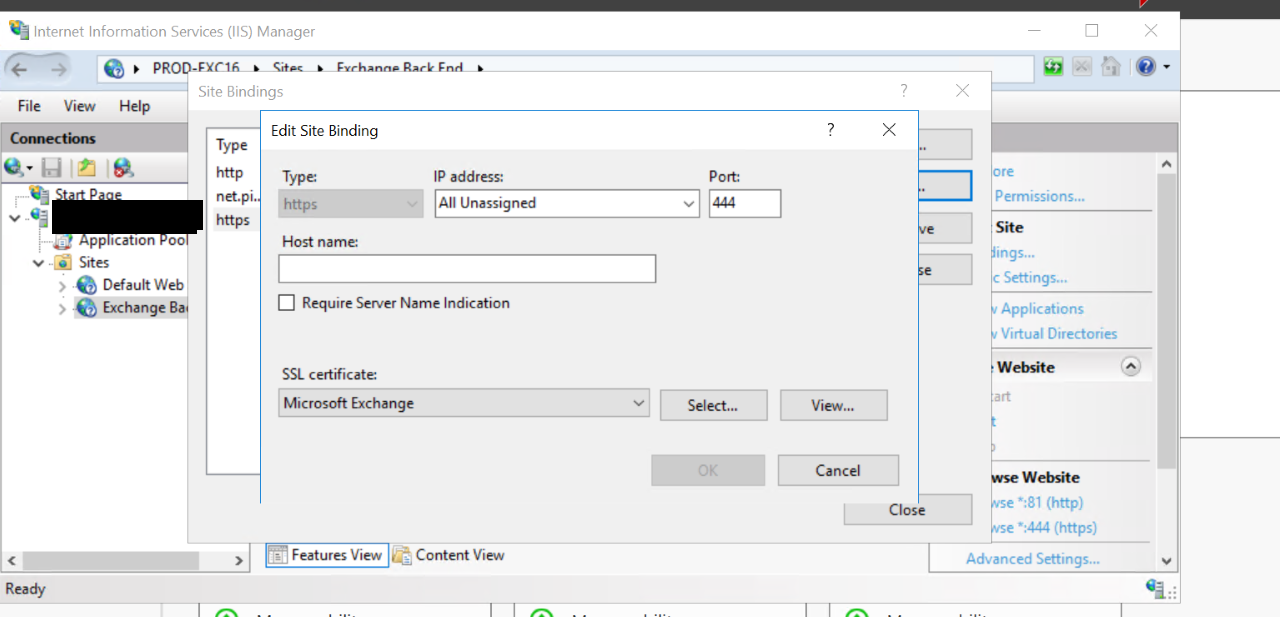 Lost Exchange connection to ECP and Admin Center - Microsoft Q&A