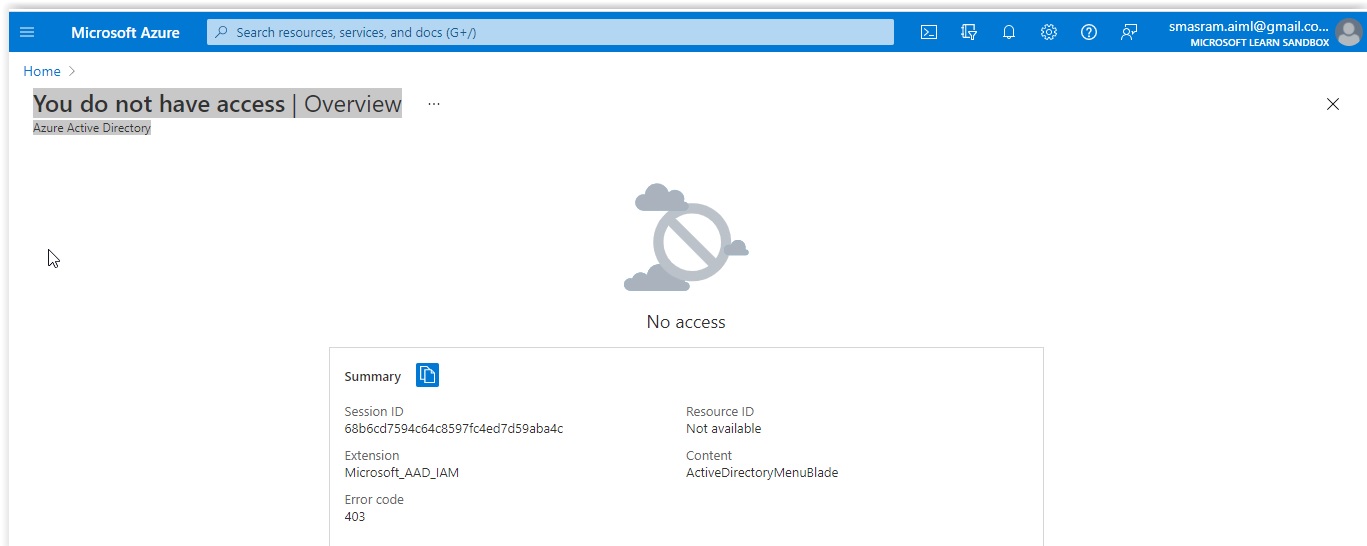 You Do Not Have Access Overview Azure Active Directory Microsoft You Do Not Have Access Overview Azure Active Directory Microsoft
