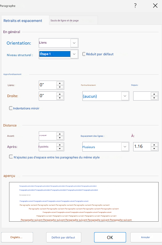 Paragraphe?XRetraits et espacementSauts de ligne et de pageEn généralOrientation:LiensNiveau structurel :Étape 1Réduit par défautApprofondissementLiens :0"Particulièrement:Depuis:Droite:0"(aucun)Indentations miroirDistanceAvant:Le paquetAprès:8 pointsEspacement des lignes :PlusieursÀ:1.16N'ajoutez pas d'espace entre les paragraphes du même styleaperçuParagraphe précédent Paragraphe précédent Paragraphe précédent Paragraphe précédent Paragraphe précédentParagraphe précédent Paragraphe précédent Paragraphe précédent Paragraphe précédent Paragraphe précédentEnvironnement de testParagraphe suivant Paragraphe suivant Paragraphe suivant Paragraphe suivant Paragraphe suivantParagraphe suivant Paragraphe suivant Paragraphe suivant Paragraphe suivant Paragraphe suivantParagraphe suivant Paragraphe suivant Paragraphe suivant Paragraphe suivant Paragraphe suivantParagraphe suivant Paragraphe suivant Paragraphe suivant Paragraphe suivant Paragraphe suivantParagraphe suivant Paragraphe suivant Paragraphe suivant Paragraphe suivant Paragraphe suivantParagraphe suivant Paragraphe suivant Paragraphe suivant Paragraphe suivant Paragraphe suivantOnglets...Définir par défautOKAnnuler