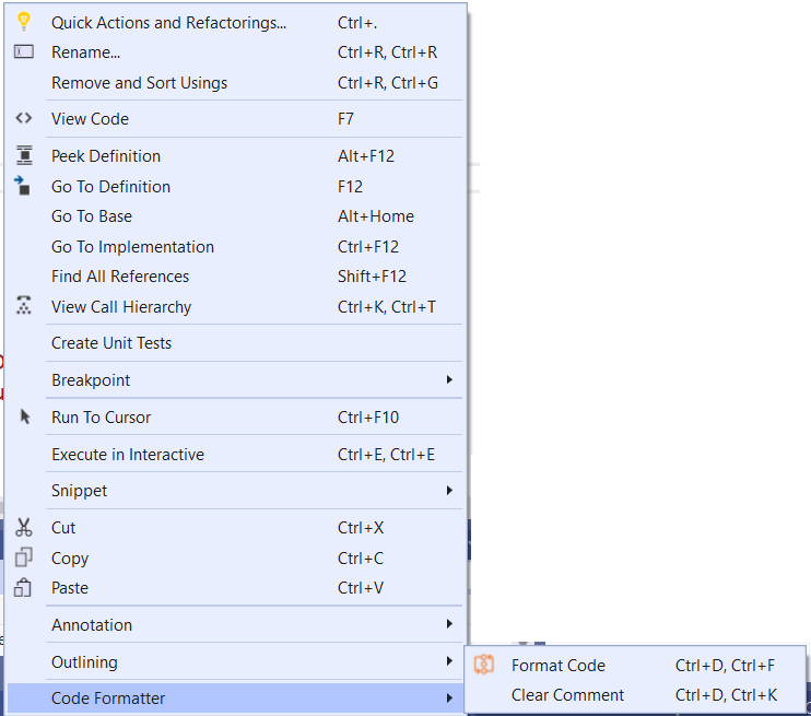 How to automatic format code in Visual Studio - Microsoft Q&A