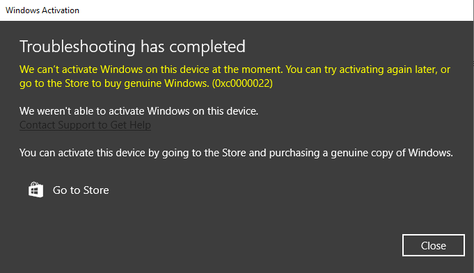 Windows 10 Activation - Microsoft Q&A
