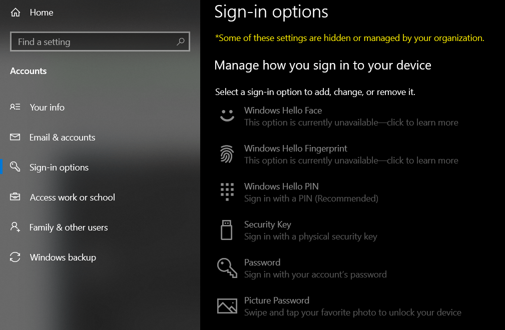 How do I disable Windows Pin when I don't have one? - Microsoft Q&A