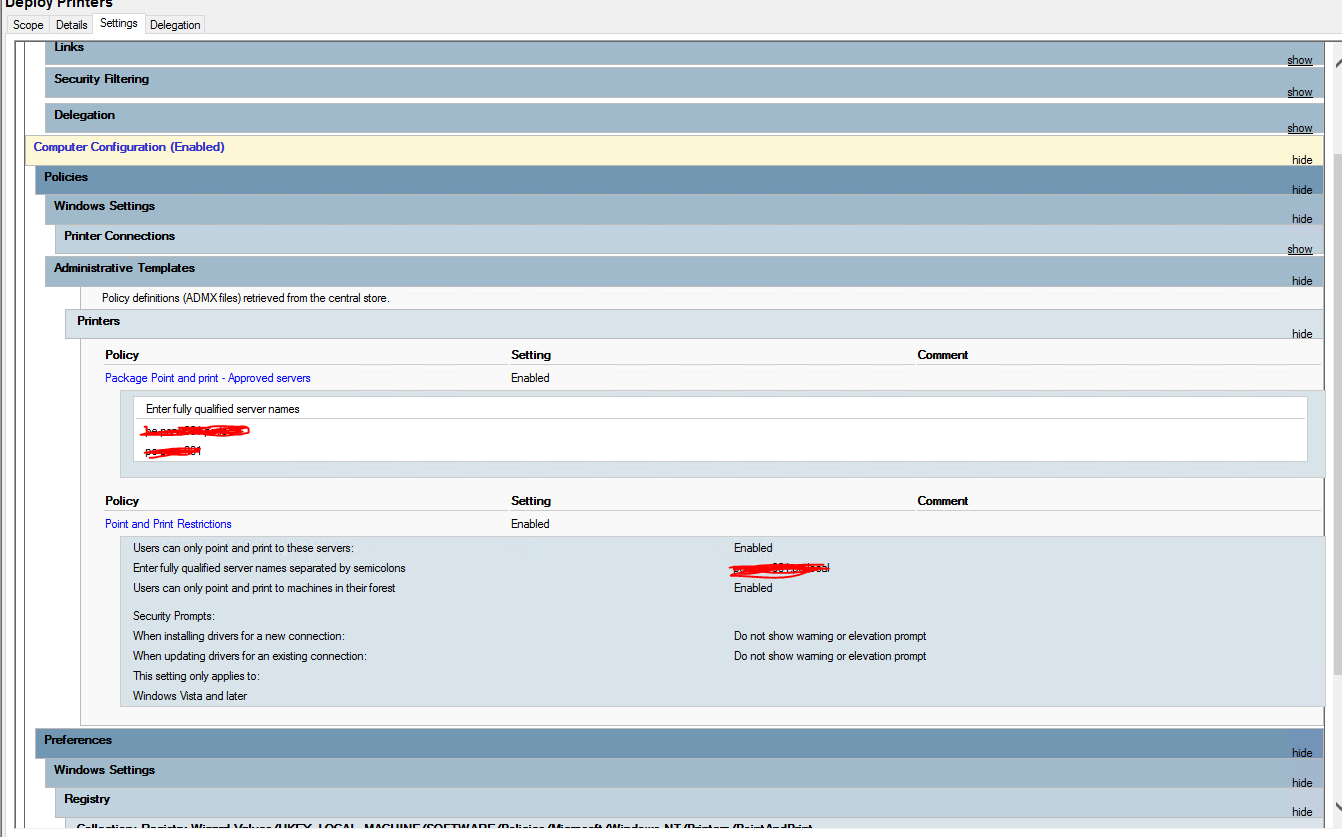 Print servers error 0x00000bcb Microsoft Q&A