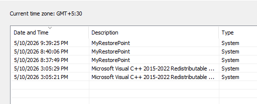 System Restore not creating restore points automatically - Microsoft Q&A