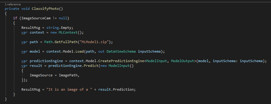 Microsoft.ML and Xamarin Forms - Microsoft Q&A